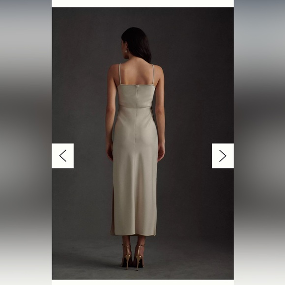 BHLDN Cali Satin Charmeuse Midi Dress - Picture 5 of 6